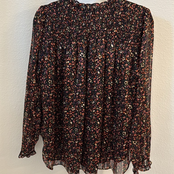 BuddyLove black floral long sleeve blouse - Picture 4 of 4